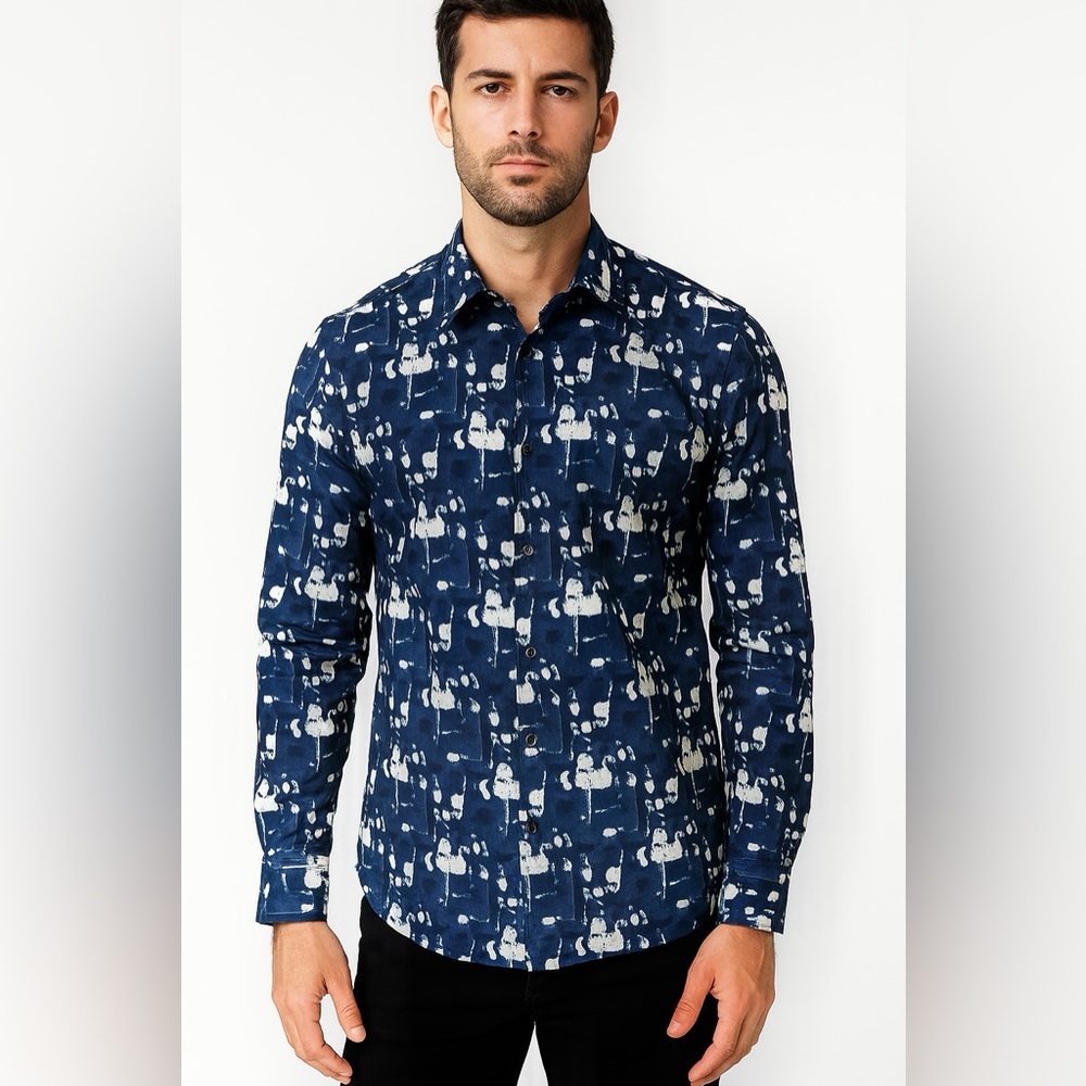 Calvin Klein Print Button Down Shirt